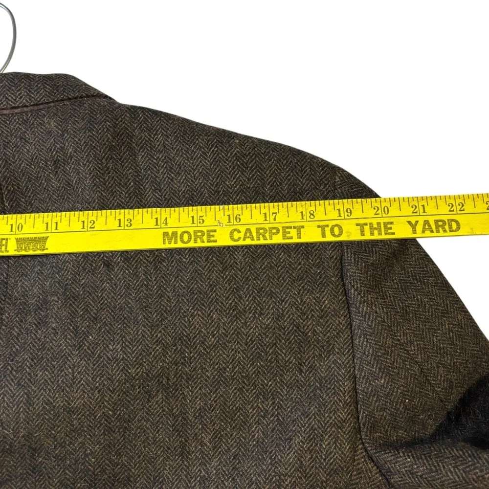 Nordstrom Mens Brown Herringbone Blazer Wool Camel Hair Sport‎ Coat Canada 44 R